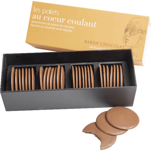 Palets laits coeur coulant caramel beurre salée