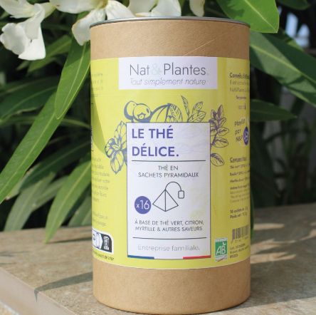 Thé sachets pyramidaux  "thé délice"