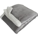 Plaid Week-end micro velours (gris, bleu...)